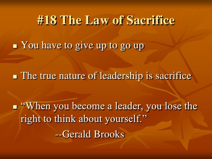 The Complete 21 Irrefutable Laws of Leadership List All