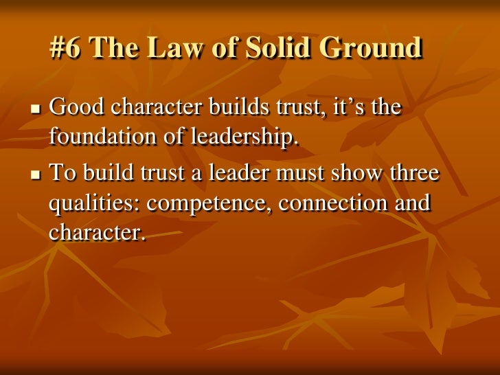 21 Irrefutable Laws of Leadership John C Maxwell SlideShare