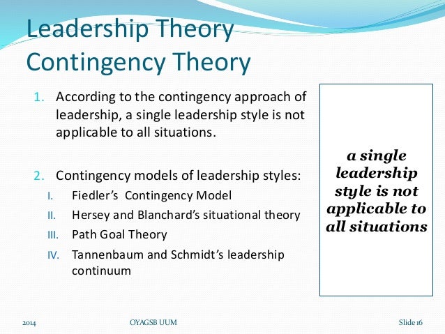 New emerging leadership theories and styles