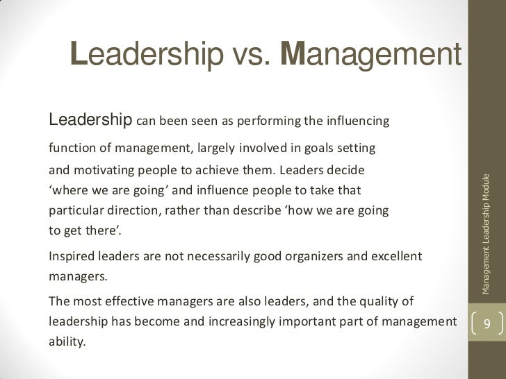 Leader vs. Manager Bizfluent