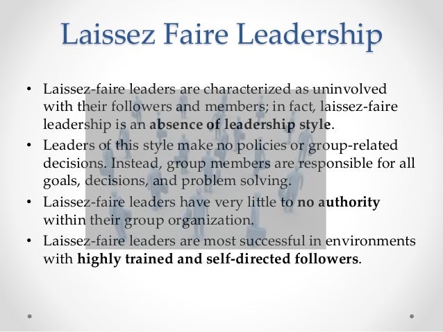 Laissez Faire Leadership YouTube