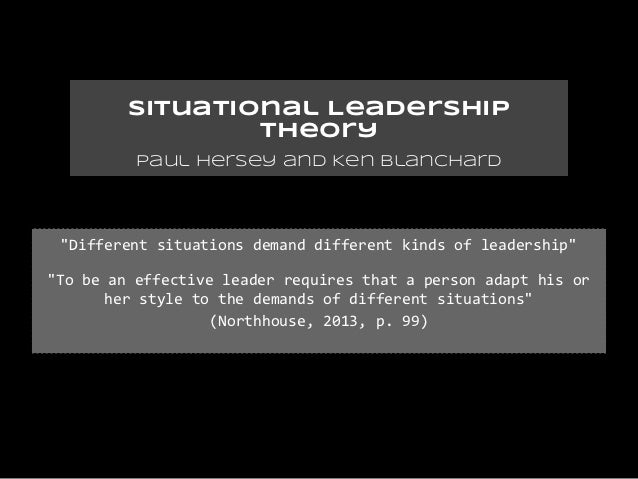 Situational leadership theory pacertboard.org